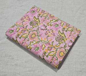 Tissu en coton indien fait main en gros, tissu imprimé à la main Sanganeri de Jaipur, matière première pour la confection de vêtements - Product Image 5
