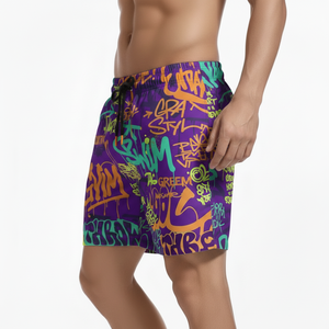 Trajes de baño personalizados reciclados, pantalones cortos de playa de secado rápido, pantalones cortos de playa, pantalones cortos de natación, pantalones cortos de malla personalizados - Product Image 2