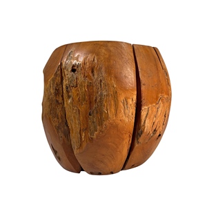 Plateau de table rustique en teck pour plantes/fleurs de mariage, décoration intérieure unique, accent décoratif chaleureux, artisanat pour hôtels et restaurants - Product Image 2