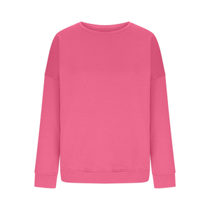 เสื้อสเวตเชิ้ตผู้หญิงคอวี ผ้าฟลีซหนานุ่ม 100% ผ้าฝ้าย สีพื้น สวมใส่สบาย ขนาดใหญ่พิเศษ สำหรับฤดูหนาว น้ำหนัก 300 กรัม เป็นมิตรต่อสิ่งแวดล้อมและระบายอากาศได้ดี - Product Image 1