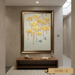 Arte Mural de Hoja de Oro Personalizado de Fábrica en Vietnam, Pintura de Lámina Metálica de Lujo, Decoración Premium para Interiores de Hogar, Hotel, Oficina, Regalo Empresarial - Product Image 4