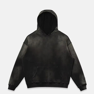 High Street Fashion Apparel Supplier <b>Sun</b> Fade Effect Thick GSM Blank Pullovers Cheap Price Oversized Hoodies & Jogger Sweatsuit - Product Image 1