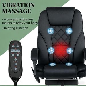 Sedia da Ufficio Nera con Funzione Massaggio per Uso Computer - Product Image 2