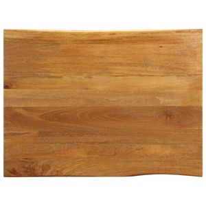 Plateau de table en bois de manguier massif de taille moyenne avec finition chêne, table à manger élégante - Product Image 1