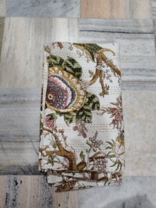 Floral Pattern Cotton Blanket Reversible Kantha Quilt white fabric print color and Multi Color <b>Bedspread</b> Home Decor Gift - Product Image 1