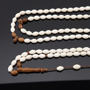 Tasbih islámico de 99 cuentas de hueso y madera de kuka, Misbahan 302168 - Product Image 2