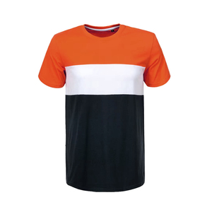 Camisetas de Poliéster Tricolor para Hombre, Cuello Redondo Estampado, Transpirables, que Absorben la Humedad, Diseño Personalizado, Ligeras, para Entrenamiento - Product Image 1