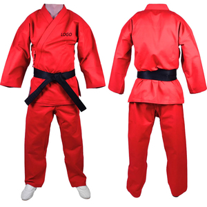 Venta Directa de Fábrica, Uniforme de Judo Rojo Aprobado, Trajes para Mujer Adulta, 100% Algodón Transpirable, Artes Marciales - Product Image 4
