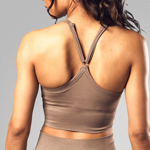 Women Activewear <b>Bra</b> Racerback Fitted <b>Crop</b> <b>Top</b> Gym Fitness Yoga Training Sportswear Custom Design OEM ODM Wholesale Supplier - Product Image 2