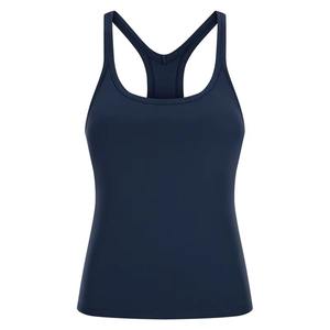 Débardeur en coton biologique écologique, débardeur avec logo brodé personnalisé, usine de débardeurs, débardeur de sport sans couture pour le yoga - Product Image 1