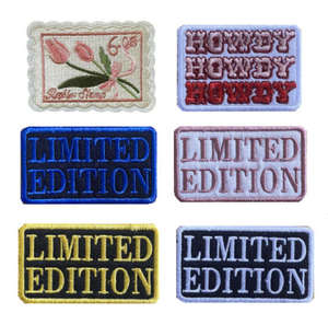 Parche de chenilla bordado termoadhesivo ecológico Big Mama Patch con lazo de lentejuelas para decoración de ropa de mujer, regalo para mamá y sombreros, al por mayor - Product Image 1