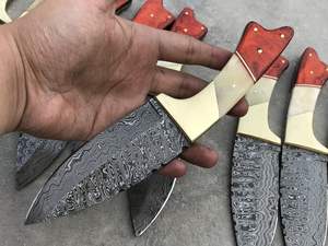 มีดครัวขนาด 8 นิ้ว ขายดี พร้อมด้ามจับ G10 แบบมีหมุดยึด มีดเชฟเหล็กดามัสกัส - Product Image 6