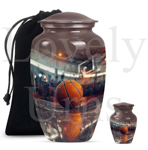 Basketball urn moms solace unique cremation <b>keepsake</b> memorial urn for human <b>ashes</b> decorative tribute remembrance - Product Image 5