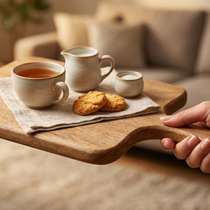 La Mejor Tabla de Cortar de Madera para Cocina, Tabla de Cortar Resistente y Duradera, Superficie Lisa de Grado Alimenticio, Uso Multiusos para Carne y Frutas - Product Image 4