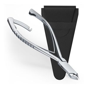 Curved Handle Stainless Steel <b>Nail</b> Cuticle Clipper Precision Manicure Pedicure <b>Tool</b> For Beauty And Personal <b>Nail</b> Care - Product Image 2