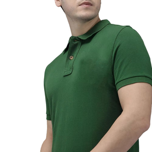 Camiseta Polo Lisa de Moda para Hombre, Manga Corta, Transpirable, Informal, Color Verde, Camiseta Polo de Golf, Precio de Fábrica, Venta al por Mayor - Product Image 2