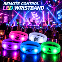 Bracelet LED sans fil Sincen à double bande, contrôle stable, portée 800m, pour interaction en concert, vente en gros