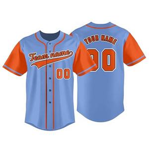 Uniformes de Béisbol Personalizados al Por Mayor, Camisetas de Béisbol OEM Sublimadas con Cuello en V, 100% Poliéster Transpirable - Product Image 5