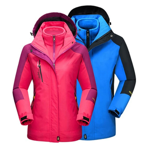 Waterproof Outdoor Jacket Men Women Fleece Inner Detachable Hood Windproof Winter Ski Hiking Coat Wholesale OEM - Product Image 1