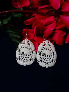 Pendientes de Hueso de Búfalo / Pendientes de Hueso de Camello / Pendientes de Hueso de Vaca - Regalo Empresarial Ecológico Hecho a Mano - Product Image 2