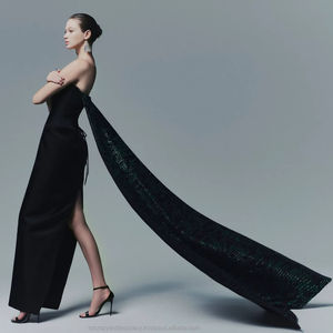 Vestido ROYAL PLUME _ vestido de lujo de alta costura de la marca local de Vietnam - Product Image 5