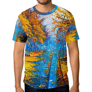 T-shirts de sublimation de haute qualité, logo personnalisé imprimé, tissu en toile confortable, fabrication en usine, vêtements décontractés, t-shirts de sublimation - Product Image 2