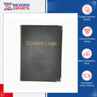 Fournisseur en gros de couvertures de menu de restaurant en cuir PU de qualité supérieure, style luxueux, Nexgen Exports, fabrication artisanale, taille et design personnalisés