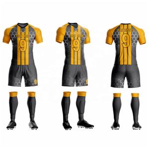 Uniformes de Fútbol Impresos Transpirables y Duraderos, Conjunto de Entrenamiento de Fútbol Personalizado, Camiseta y Pantalones Cortos de Fútbol - Product Image 4