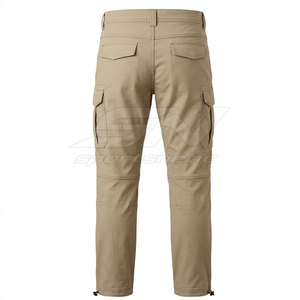 Pantalon de randonnée respirant pour homme avec construction extensible, poches zippées sécurisées, genoux articulés et coupe ajustée pour l'extérieur - Product Image 2