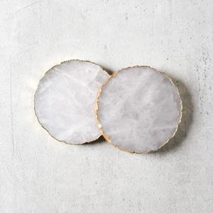 Hand Finished <b>Marble</b> <b>Coasters</b> Luxury Natural Stone Drink <b>Coaster</b> Set With Refined Polished Surface Durable Heat Resistant Design - Product Image 2