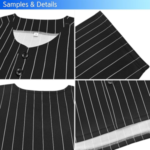 Camiseta de Béisbol Blanca para Hombre, Camisa Casual con Botones, Manga Corta, Uniforme Deportivo para Equipo - Product Image 5