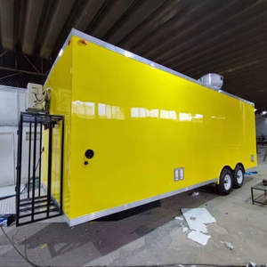 Camión de Comida, Remolque de Cocina Móvil, Furgoneta de 4 Ruedas Resistente a la Oxidación, para Snacks, Comida para Interiores, BBQ, Pizza, Café, Helados, Frituras - Product Image 1