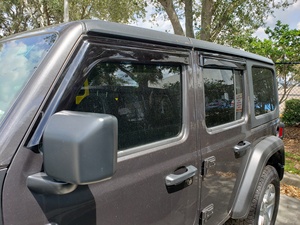 HIC Window Visor Door Visor Window Deflector Vent Visor Wrangler JL Jeep Gladiator JT 18~On - Product Image 2