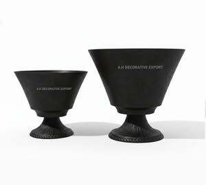 Jardinera Moderna con Pedestal de Aluminio |   Maceta en Forma de V para Decoración de Hogar y Jardín de Lujo, Ecológica y Duradera - Product Image 3