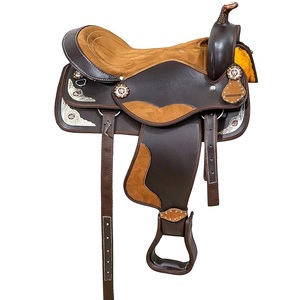 Selles Western en cuir pour chevaux, équipement d'équitation, selles de barrel racing, selles de plaisir, selles de trail, produits d'équitation anglaise, tapis d'équitation, selles. - Product Image 1
