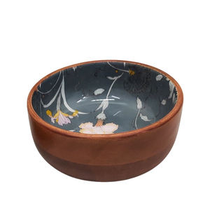 Bol en bois sculpté artisanal en forme d'étoile, design minimaliste, non traité, pour servir et décorer les aliments - Product Image 2
