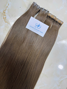 ผมแท้เวียดนามคุณภาพสูงแบบ Remy Virgin จากโรงงาน  ต่อผมแบบเทปสองด้าน  ปรับแต่งได้  ตรงธรรมชาติ - Product Image 5