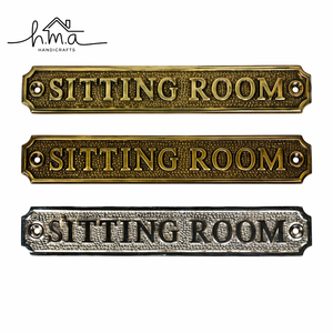 Vintage Brass Guest Room Door Sign <b>Plate</b> Decorative Embossed Name Plaque Home Hotel <b>Wall</b> Door Label <b>Plate</b> - Product Image 2