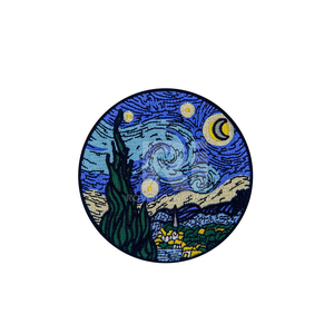 Patch brodé en tissu tissé pour vêtements, badges brodés personnalisés, patchs brodés 2D 3D en PVC avec fermeture auto-agrippante - Product Image 3