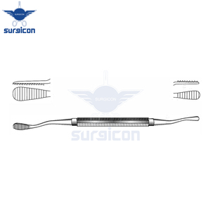 Lime à os Miller-Colburn, longueur 18 cm / 7 pouces, largeur 7 mm et 5 mm, instrument de limeage osseux à double extrémité avec dents plates - Product Image 4