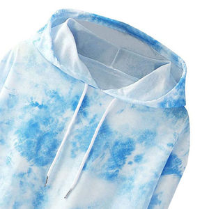 Sudadera con Capucha Unisex Tie-Dye, Manga Larga, Corte Holgado, Algodón French Terry, Estilo Casual para Primavera, con Bolsillos - Product Image 6