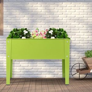 Support de plantes surélevé pour jardin extérieur 24,5 x 12,5 pouces, bac à fleurs résistant aux intempéries, ensemble de jardin - Product Image 3