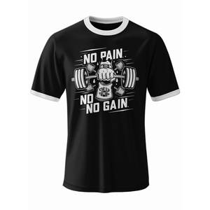 ผู้ผลิตเสื้อยิมผู้ชายแบบสลิมฟิต แห้งเร็ว คุณภาพสูง ออกแบบใหม่ ปี 2026 รับทำโลโก้ตามสั่ง - Product Image 1