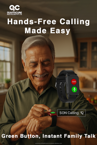 Reloj Inteligente con GPS QC V22 2025, para Personas Mayores, con WiFi, SIM 4G, Llamada SOS, Detección de Caídas, Monitor de Frecuencia Cardíaca, Monitor de Sueño, IP67, 5-10 Días de Autonomía - Product Image 3