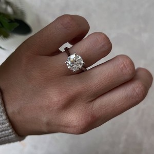 แหวนเพชร VVS Diam Luxury Lab Grown Diamond รับรองโดย IGI รุ่น Infinity Gallery Platinum 950 แหวนเพชรเม็ดเดี่ยวสำหรับหมั้นและแต่งงาน เครื่องประดับอัญมณีชั้นดี - Product Image 6