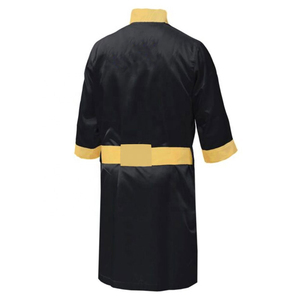 High Quality Boxing Gown Professional Custom Made Color <b>Satin</b> Boxing Gown With Hood Martial Arts Wear Boxing Gown For Sale - Product Image 6