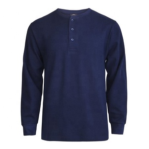 T-shirts d'hiver en molleton à manches longues pour hommes de couleur unie imprimée sur mesure 100% coton Service OEM - Product Image 5