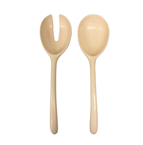 Cuillère de service en résine vert marbré, ensemble de service pour salade, ensemble d'ustensiles légers cuillère et fourchette - Product Image 6