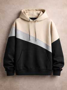 Unisex Solid Fleece Pullover Hoodie 100% Cotton Rhinestone Design <b>Waterproof</b> Casual Sweatshirt - Product Image 2