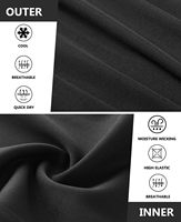 Shorts de course pour l'entraînement, respirants, séchage rapide, vêtements de sport, impression de logo personnalisée, shorts de sport 2 en 1 pour hommes